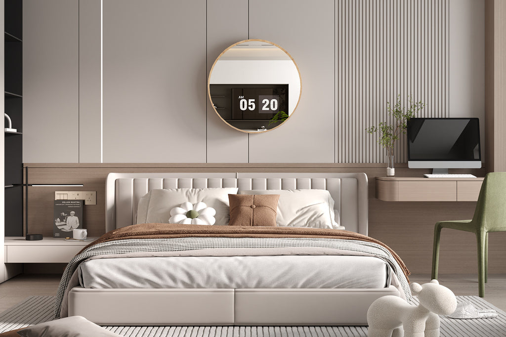 Spiegel 'Roxy' 80x80 Oude eik (1c)