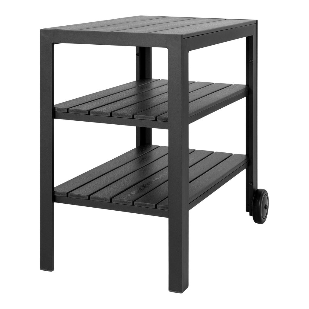 Taormina Tea Trolly - Tea Trolly, aluminum/nonwood, black, 3 shelves