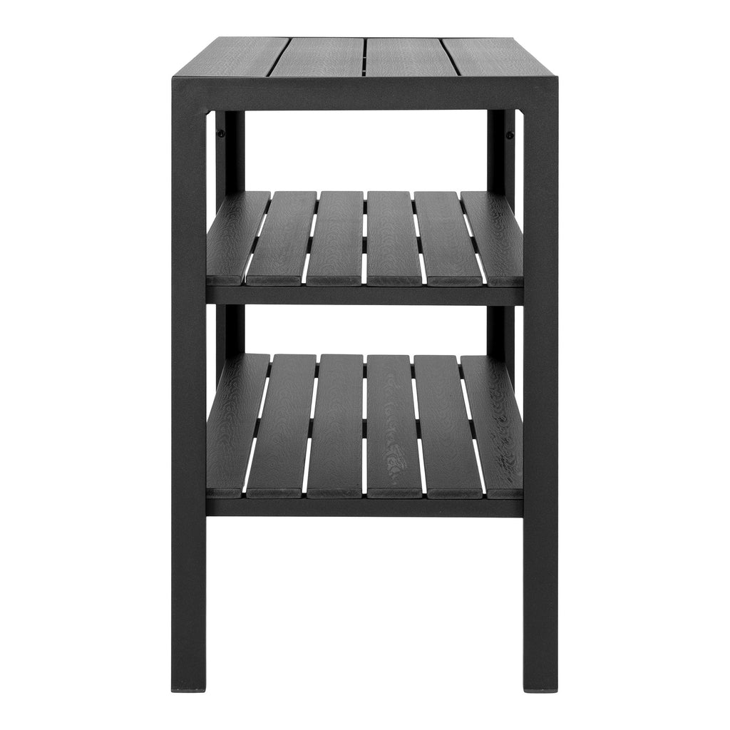 Taormina Tea Trolly - Tea Trolly, aluminum/nonwood, black, 3 shelves