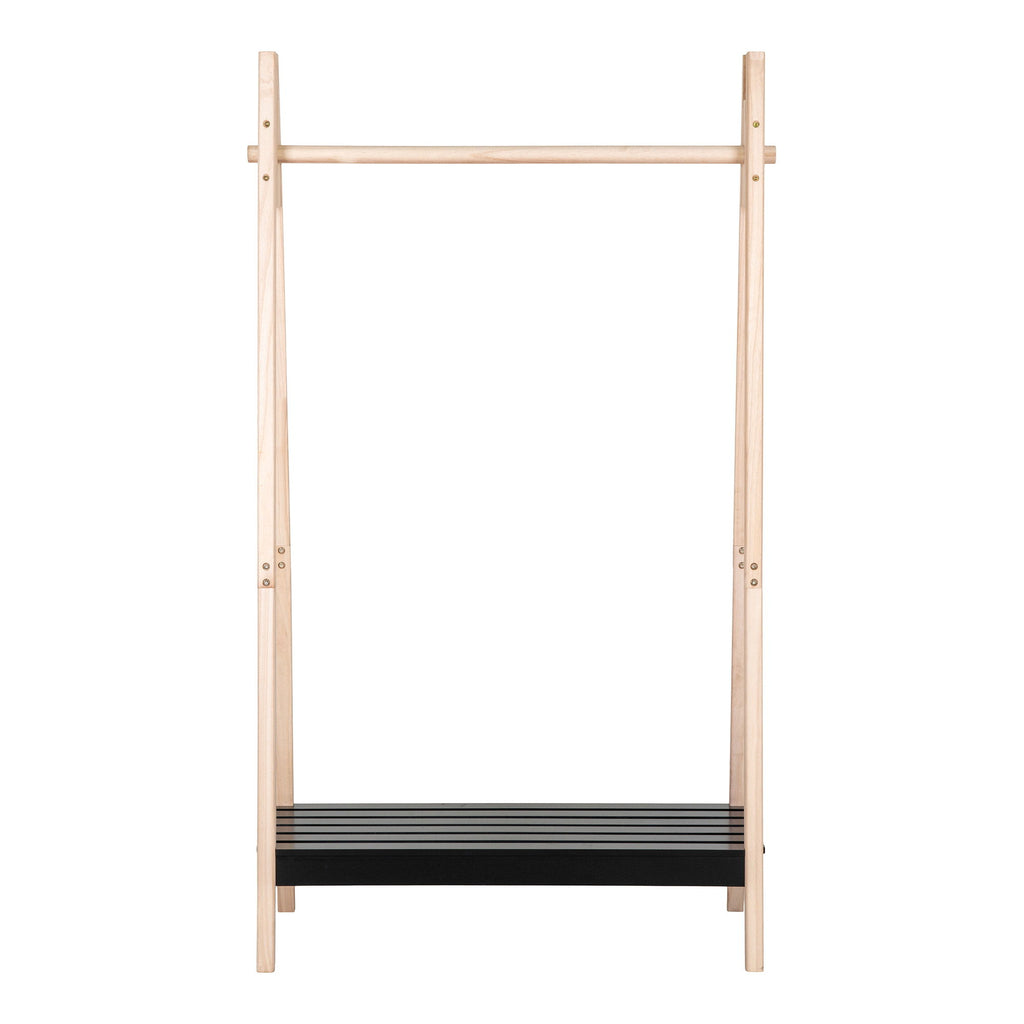 Torino Clothes Rack - Clothes rack in natural wood and black
