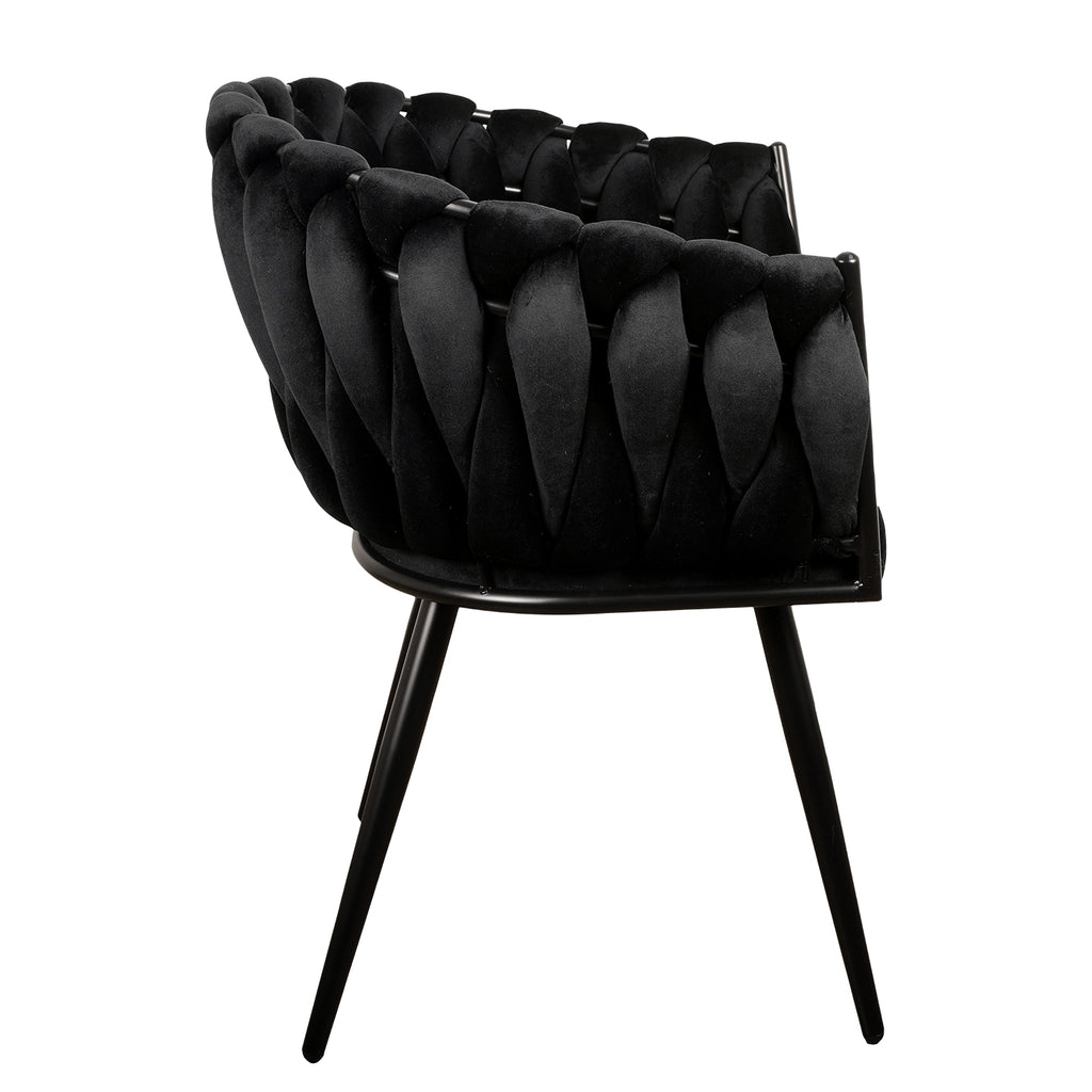 Wave Chair zwart (set van 2)
