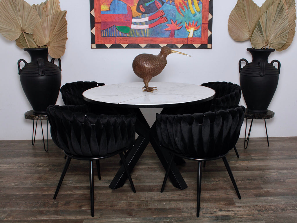 Wave Chair zwart (set van 2)