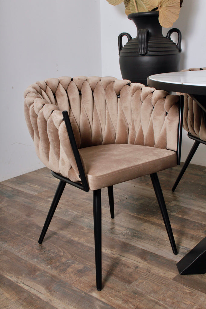 Wave Chair zand wit (set van 2)