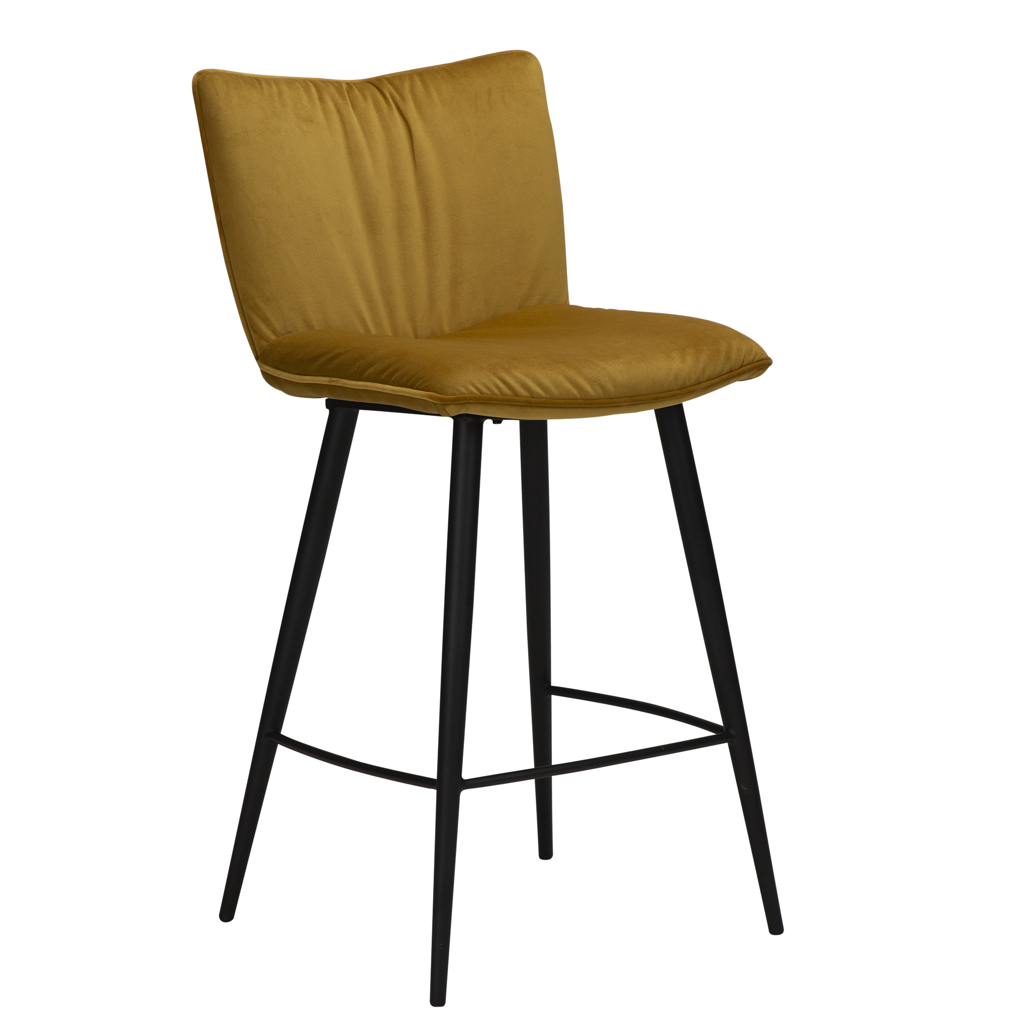 Join Counter Stool Bronze Velvet With Black Conical Legs 300675120 01 Main