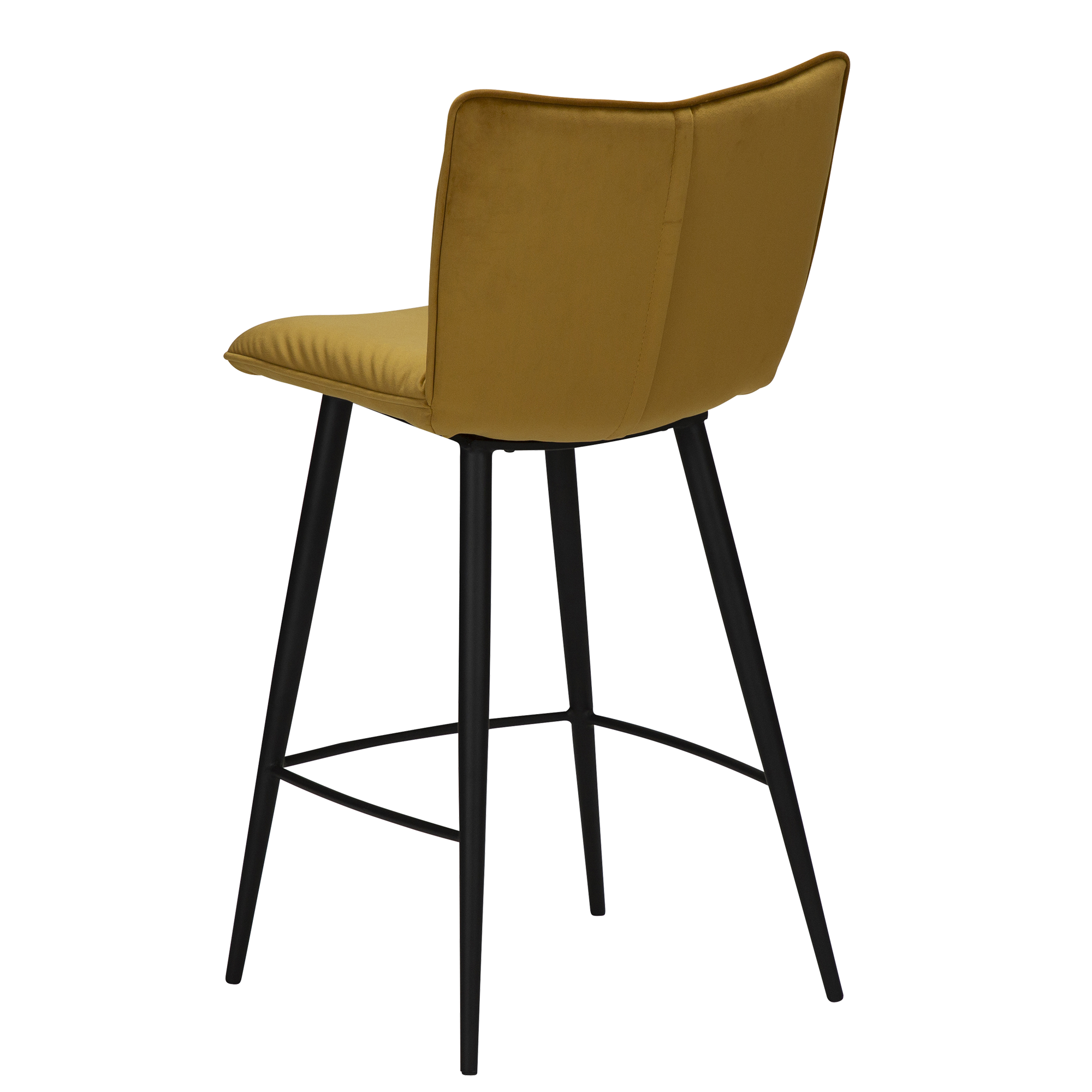 Join Counter Stool Bronze Velvet With Black Conical Legs 300675120 05 Back Angle