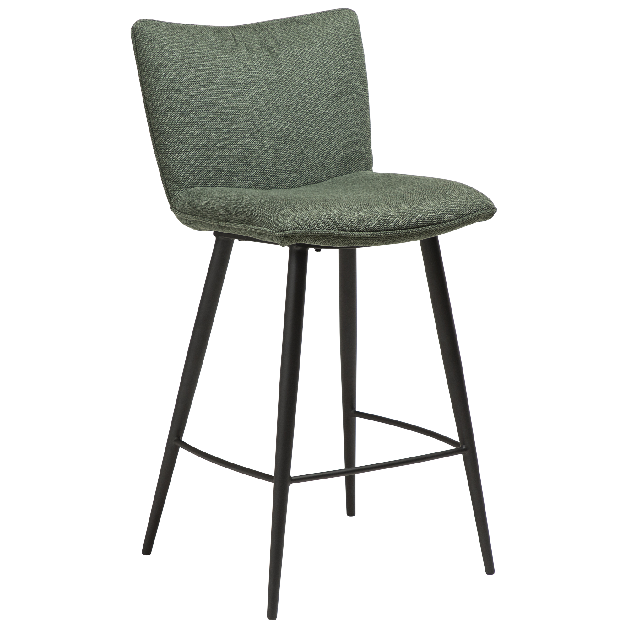 Join Counter Stool Sage Green Fabric With Black Conical Metal Legs 300675150 01 Main