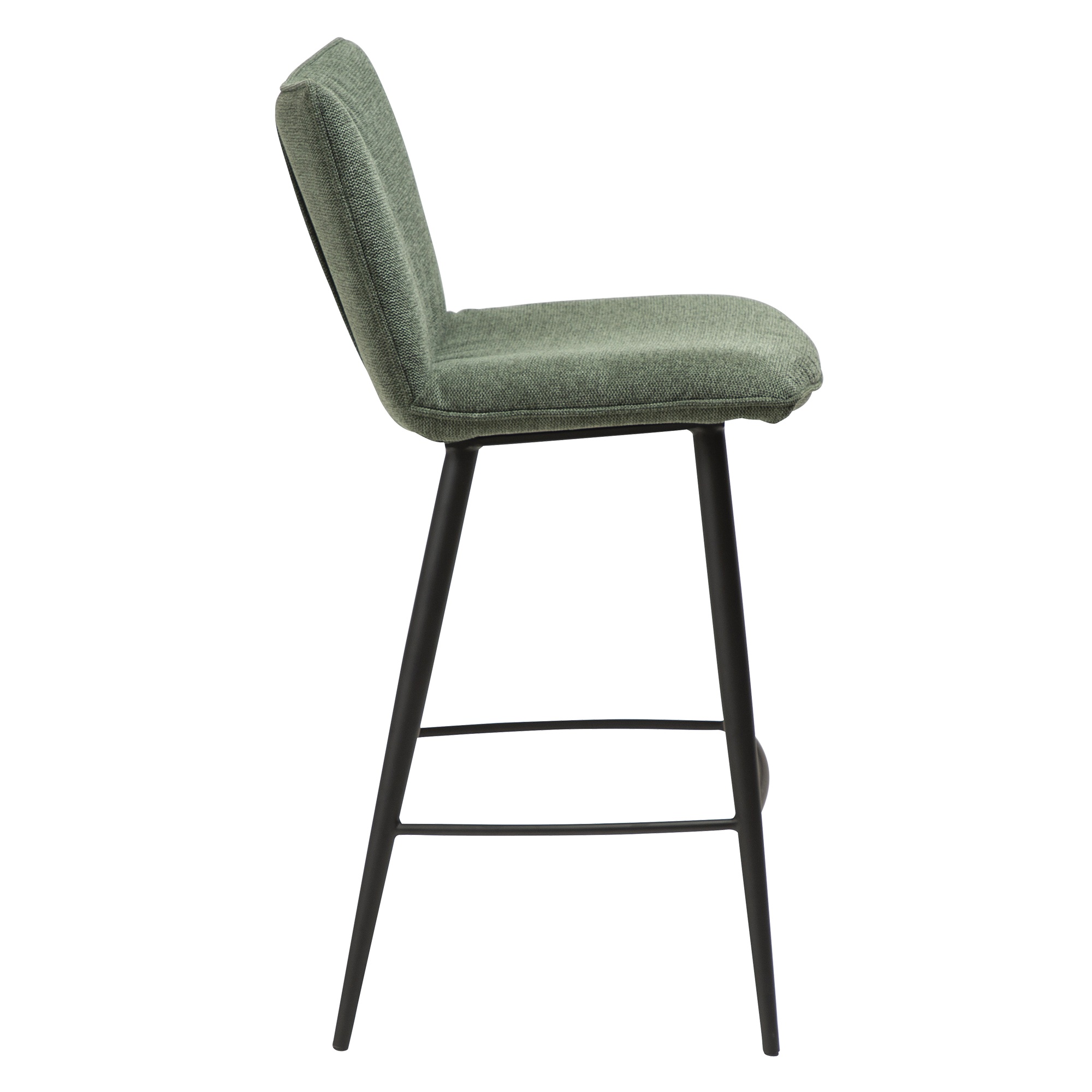 Join Counter Stool Sage Green Fabric With Black Conical Metal Legs 300675150 03 Profile