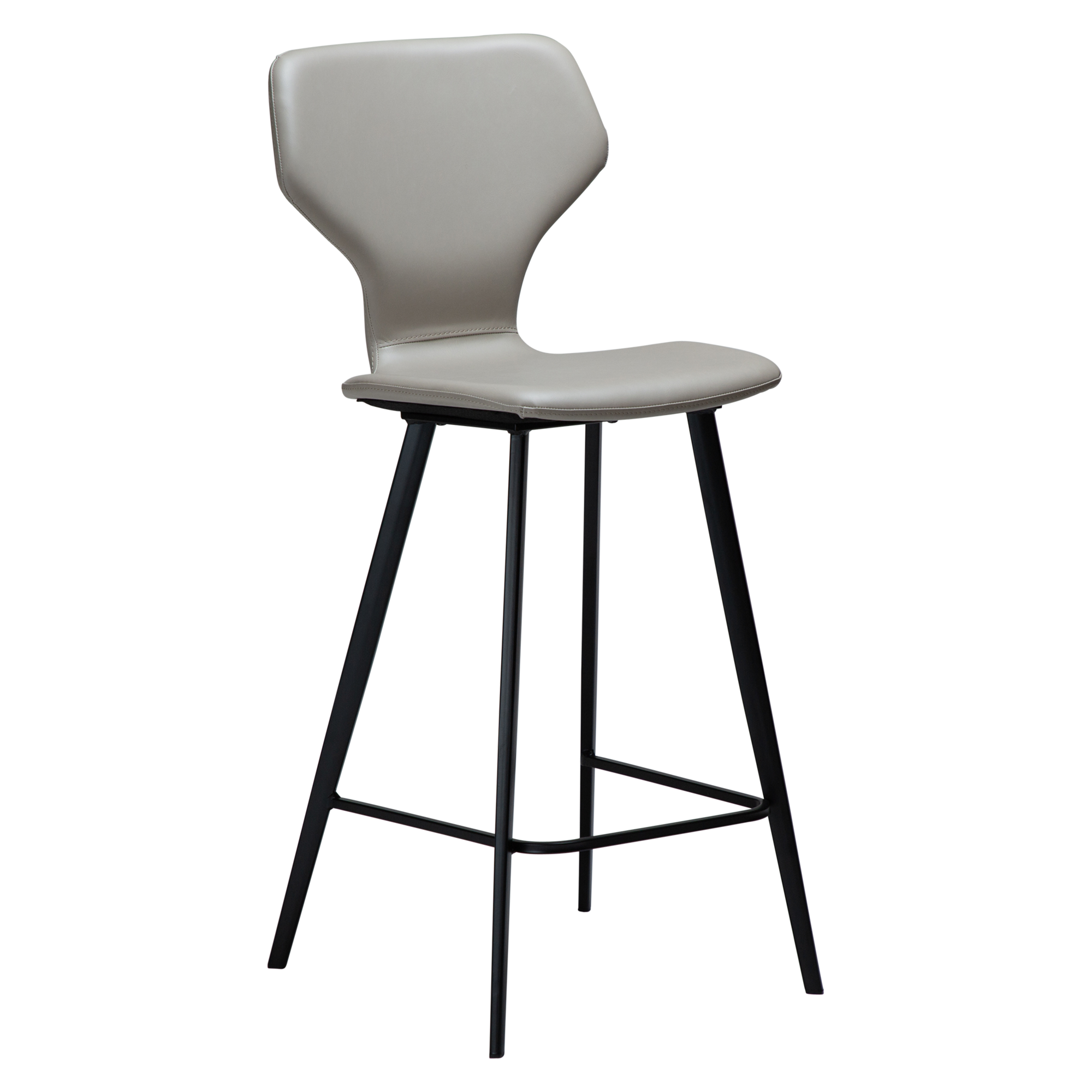 S.I.T COUNTER STOOL Cashmere Art. Leather W. Black Metal Legs 300208108 01 Main