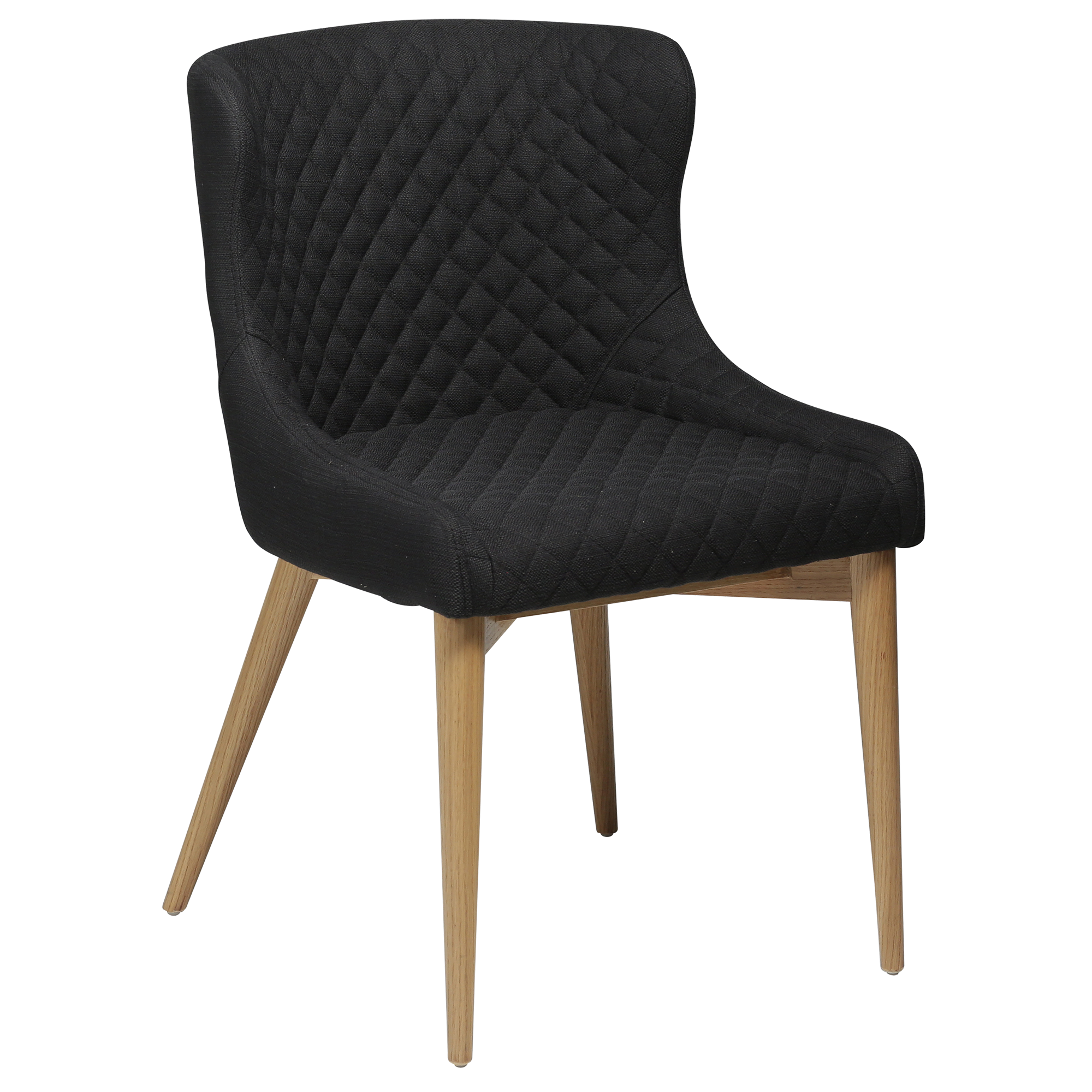 Vetro Chair Black Fabric With Oak Legs 100250522 01 Main